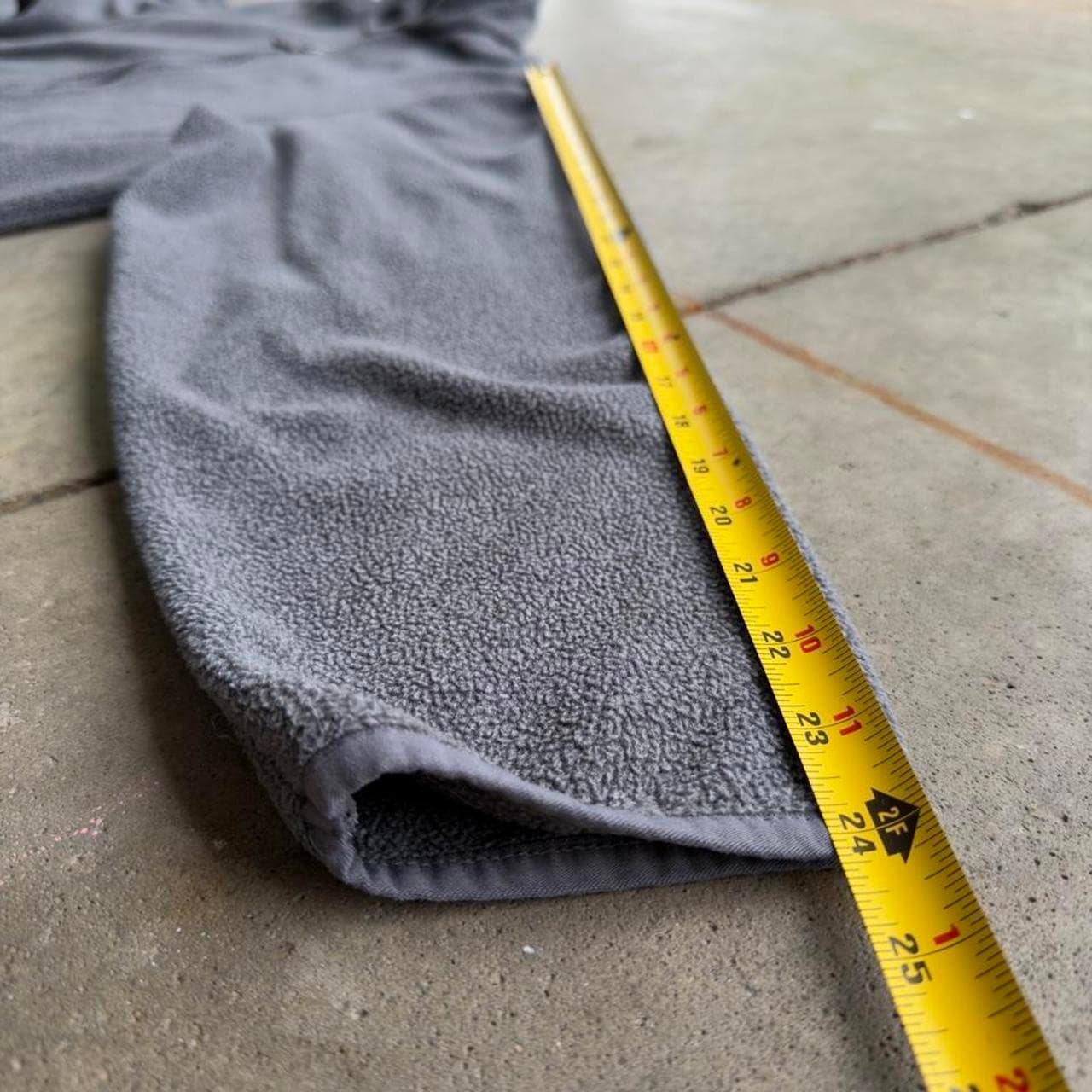 Deadstock Vintage Amazon Essentials Dark Grey Fleece Jacket - Thumbnail 8