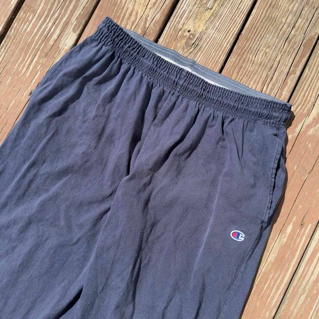 1980s Champion Navy Baggy Sweatpants - Thumbnail 2