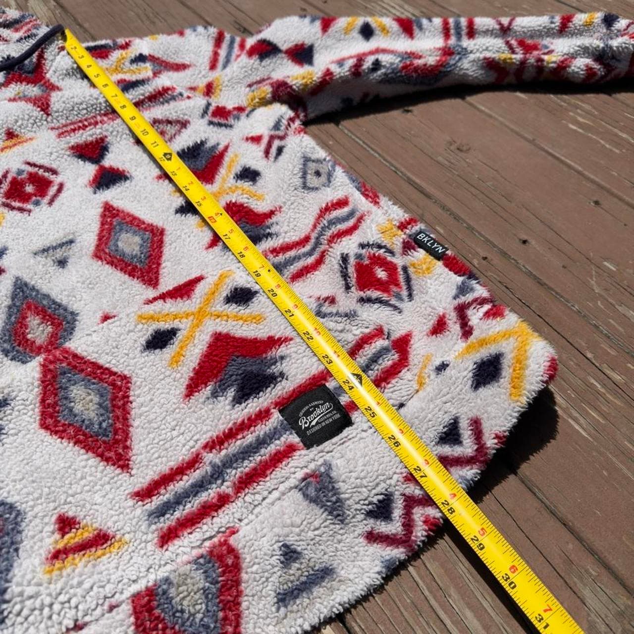 Super Rare Vintage Early 2000s Grail Sherpa Fleece Multicolored Designer Hoodie - Y2K GRAIL - Thumbnail 8