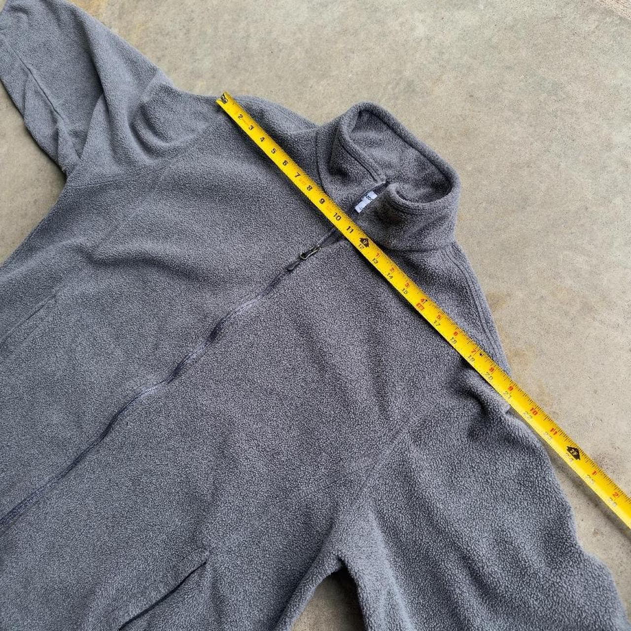 Deadstock Vintage Amazon Essentials Dark Grey Fleece Jacket - Thumbnail 5