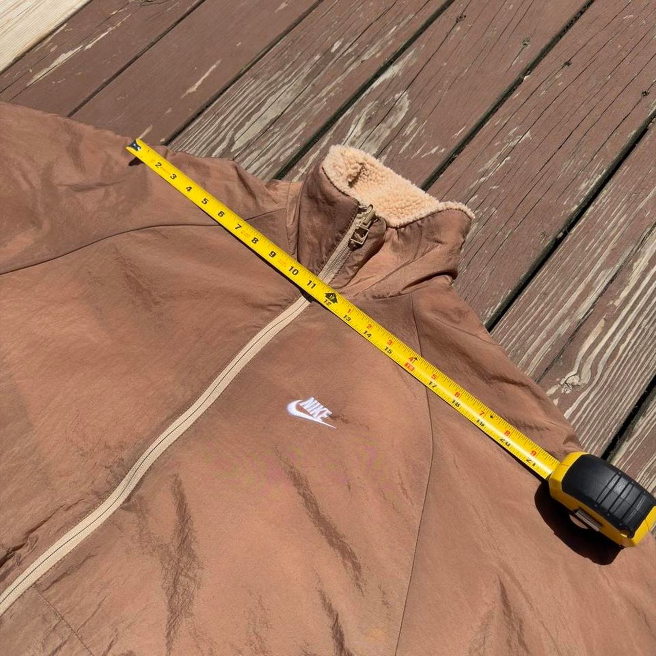 Nike Big Swoosh Reversible Boa Jacket Hemp White Asia Sizing BQ6546-200 Fleece Sherpa Puffer - Thumbnail 7