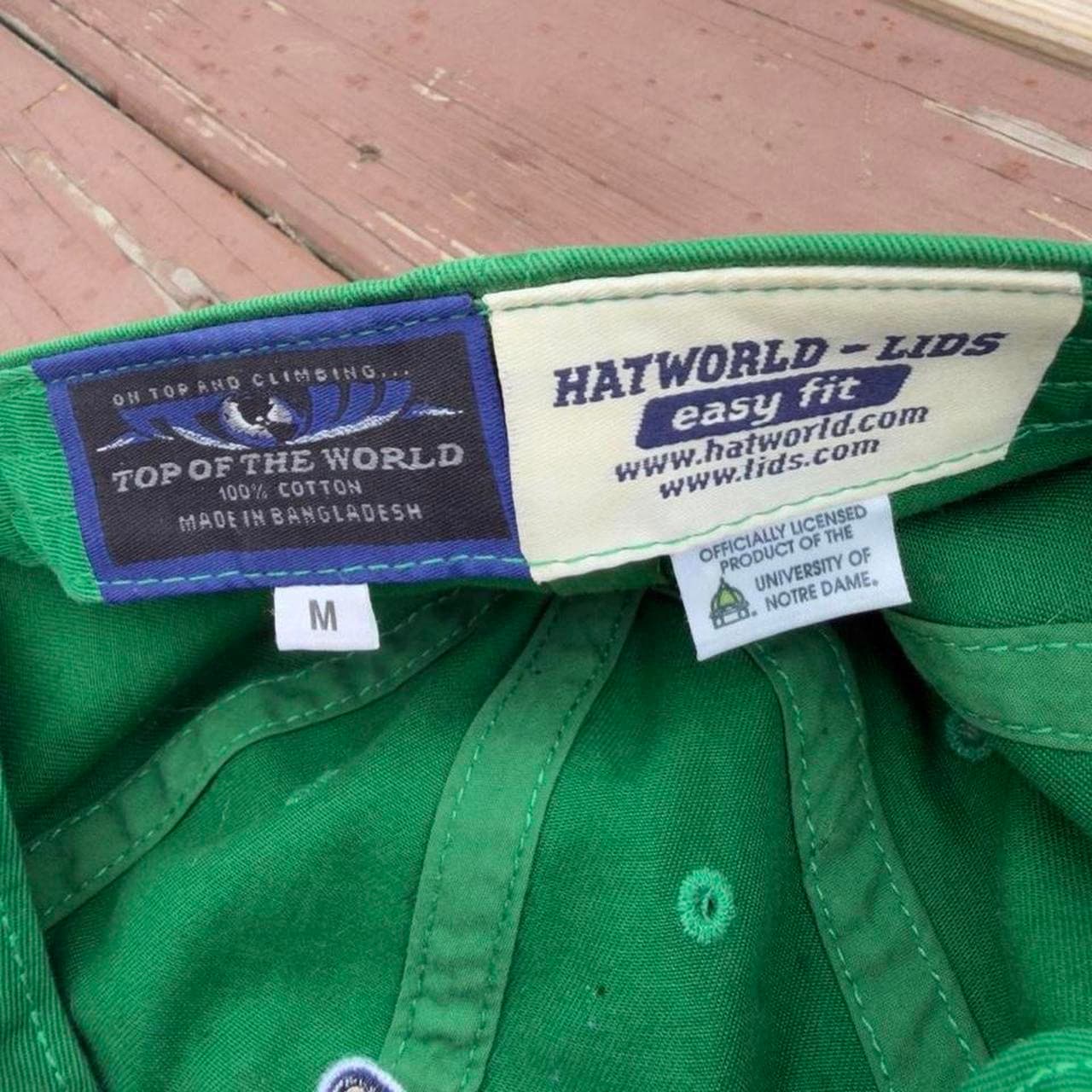 Super Rare Early 2000s Notre Dame Irish Shamrock Logo Hat - Thumbnail 7