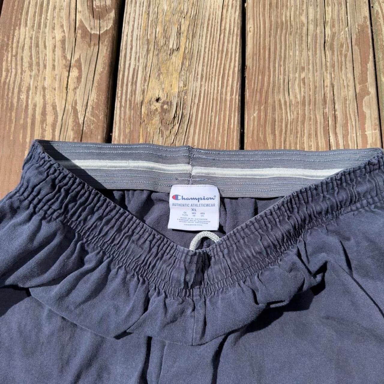 1980s Champion Navy Baggy Sweatpants - Thumbnail 3