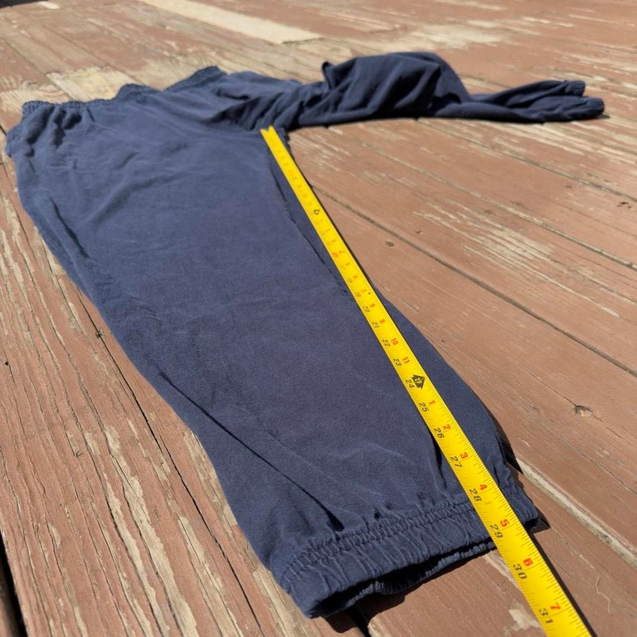 1980s Champion Navy Baggy Sweatpants - Thumbnail 8