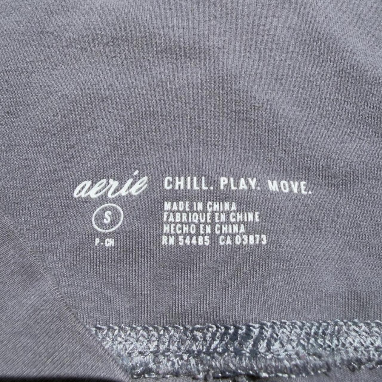 VTG Y2K Aerie Tie-Die Grey Flare Leggings Rare - Thumbnail 8