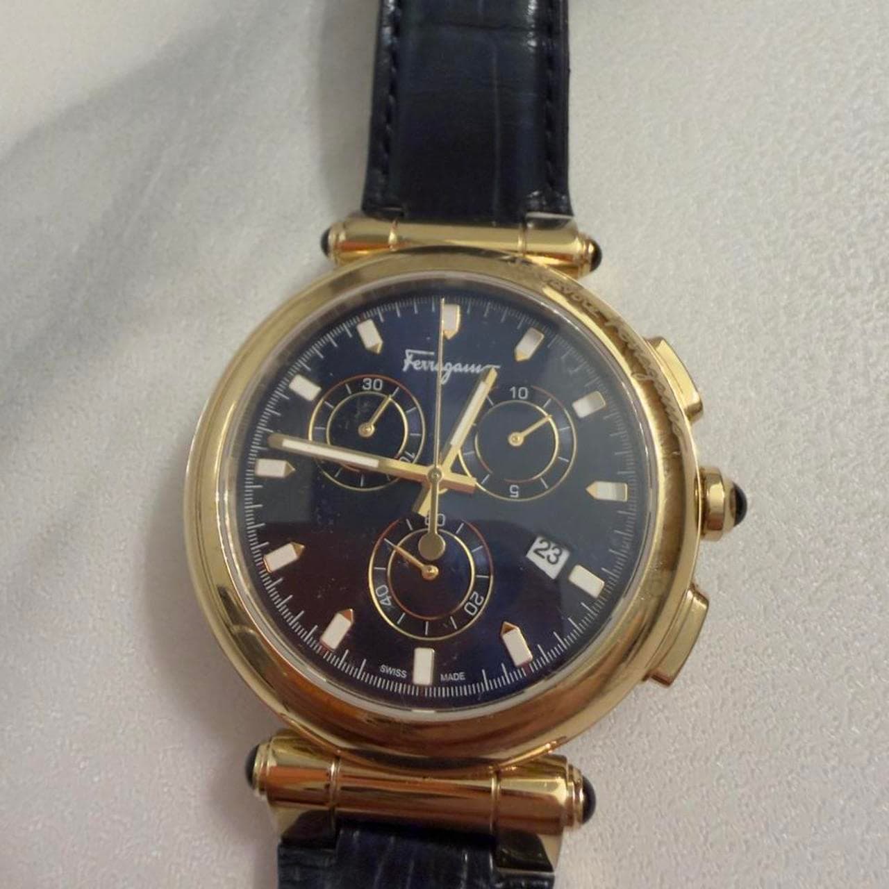 Salvatore Ferragamo Idillio Chronograph Watch - Gold & Blue SFYQ00220 - Thumbnail 6
