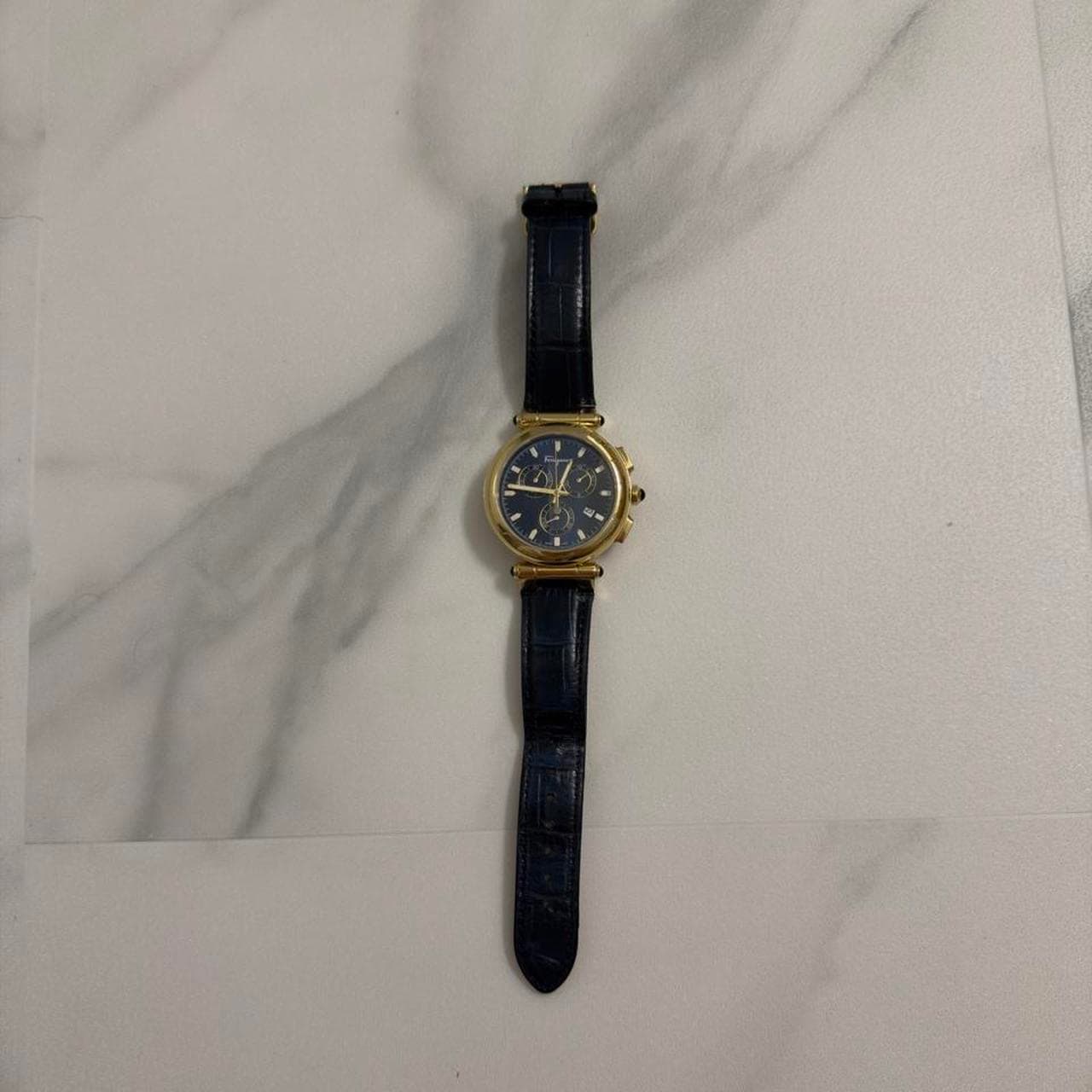 Salvatore Ferragamo Idillio Chronograph Watch - Gold & Blue SFYQ00220 - Thumbnail 8