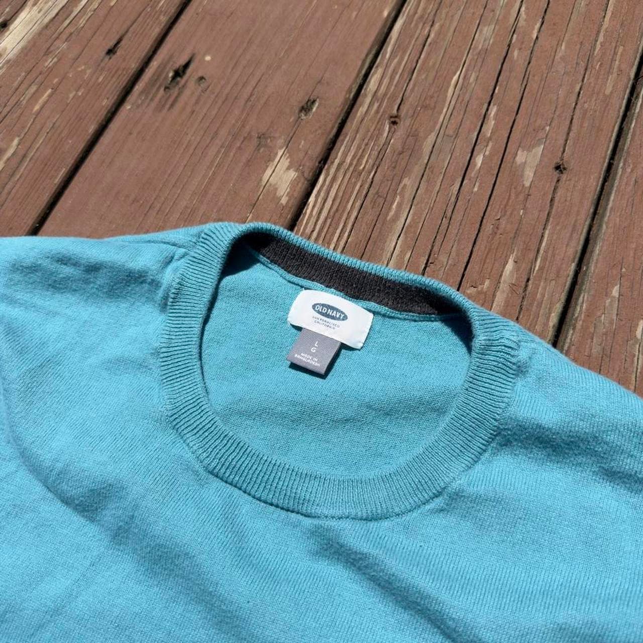 Rare Early 2000s Old Navy Grail Baby Blue Knit Sweater - Thumbnail 3