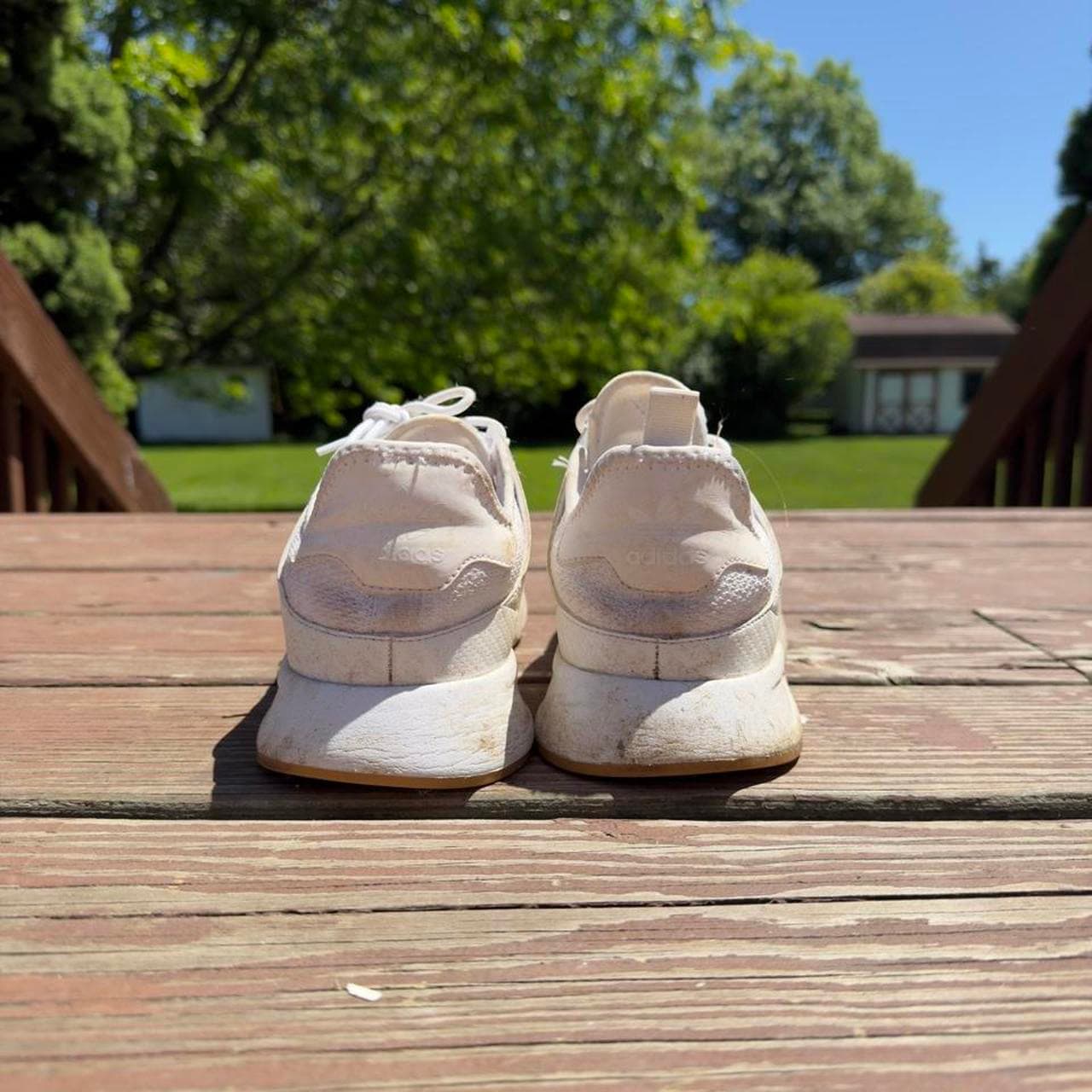Rare Early 2000s Grail Adidas ZX White Mesh Sneakers - Men’s Size 10 - Thumbnail 4