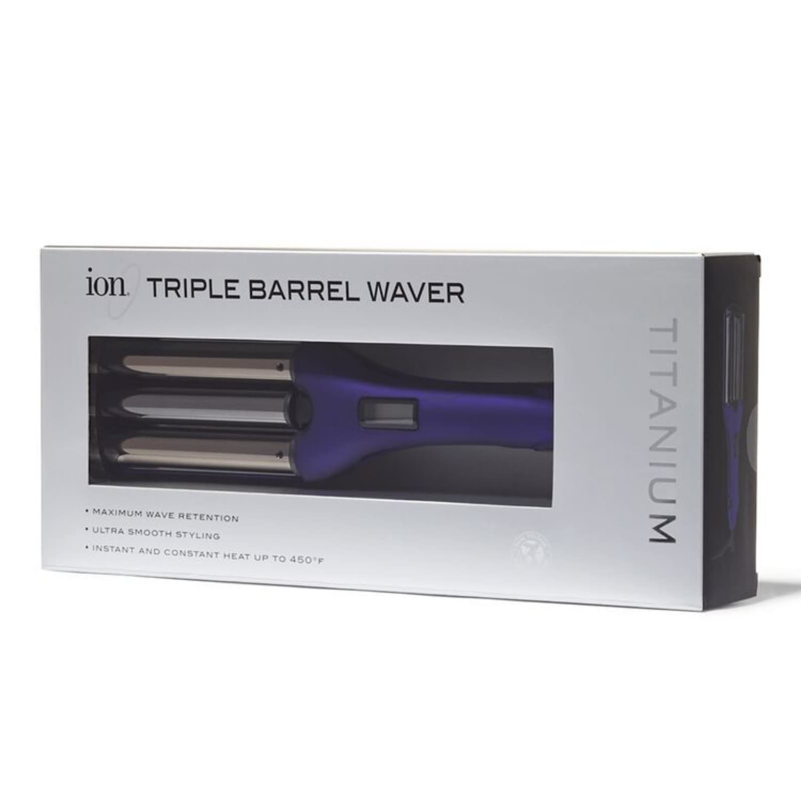 Ion Titanium Triple Barrel Waver - Professional Hair Styling Tool (Up to 450°F) - Thumbnail 2