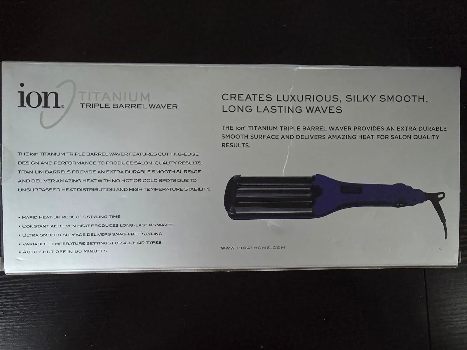 Ion Titanium Triple Barrel Waver - Professional Hair Styling Tool (Up to 450°F) - Thumbnail 5
