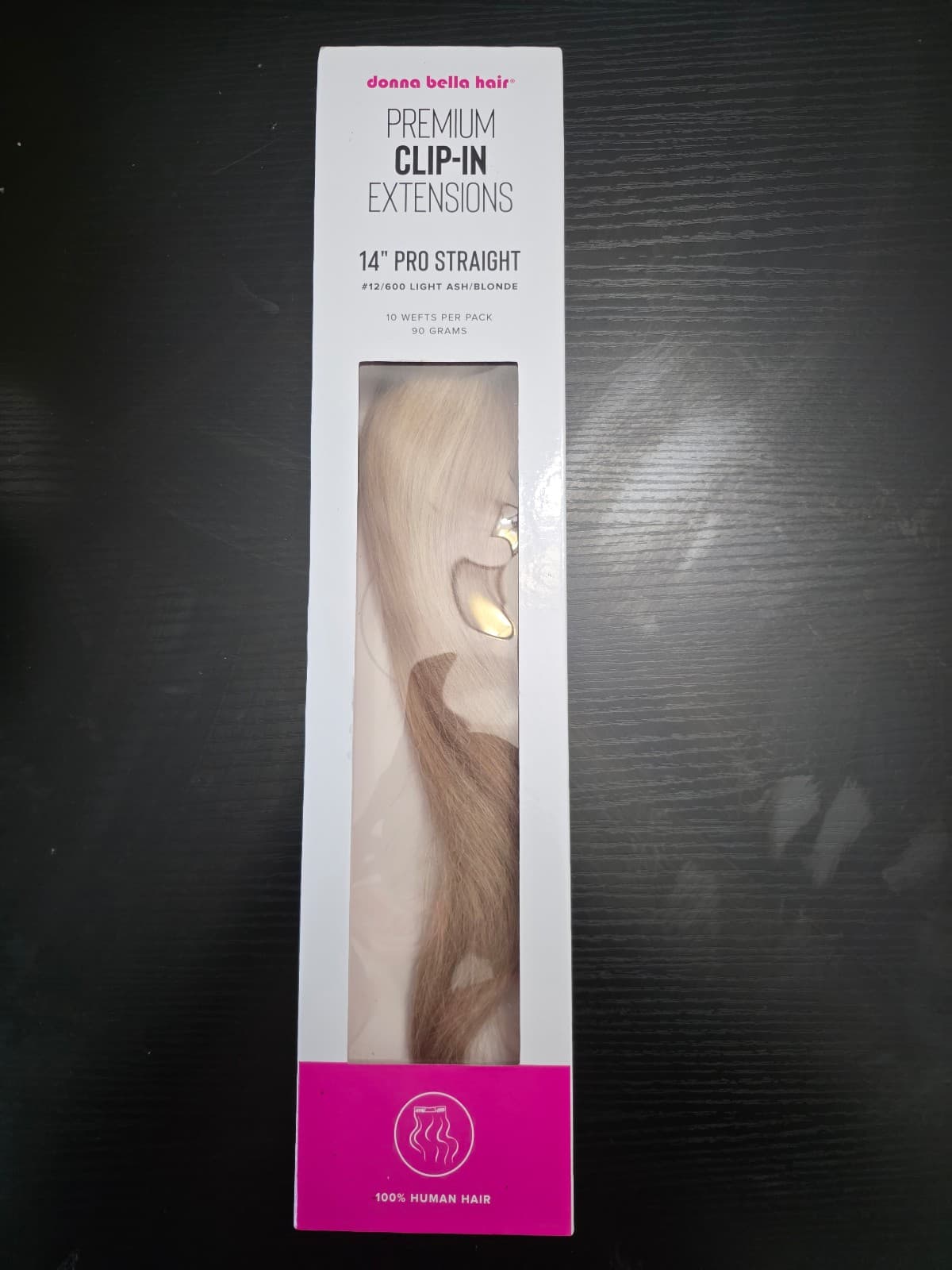 Donna Bella Hair Premium 14" Clip-In Extensions - 100% Human Hair (Light Ash/Blo - Thumbnail 5