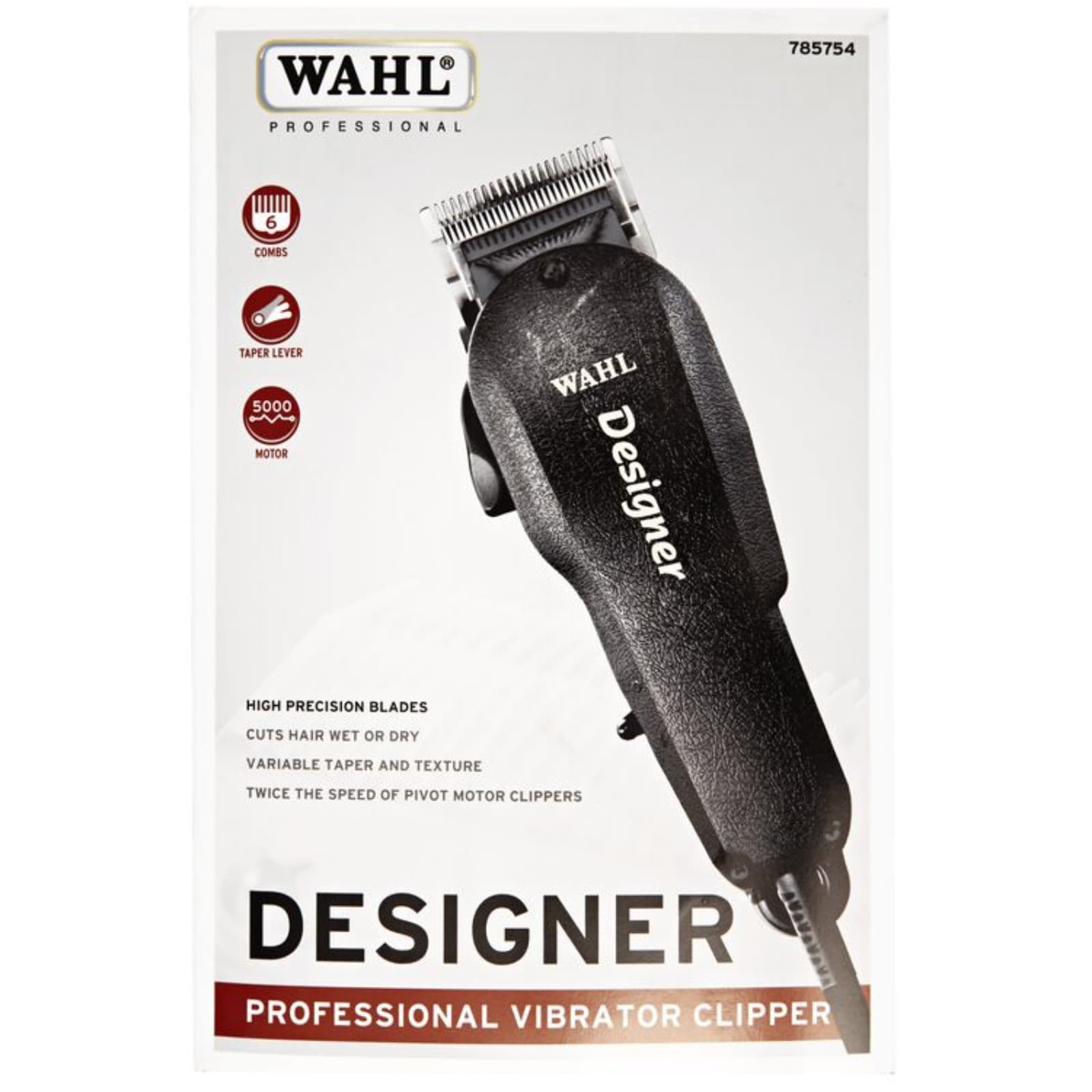 Wahl Professional Designer Corded Clipper - Model 8355-400 Vibrator Clipper Set