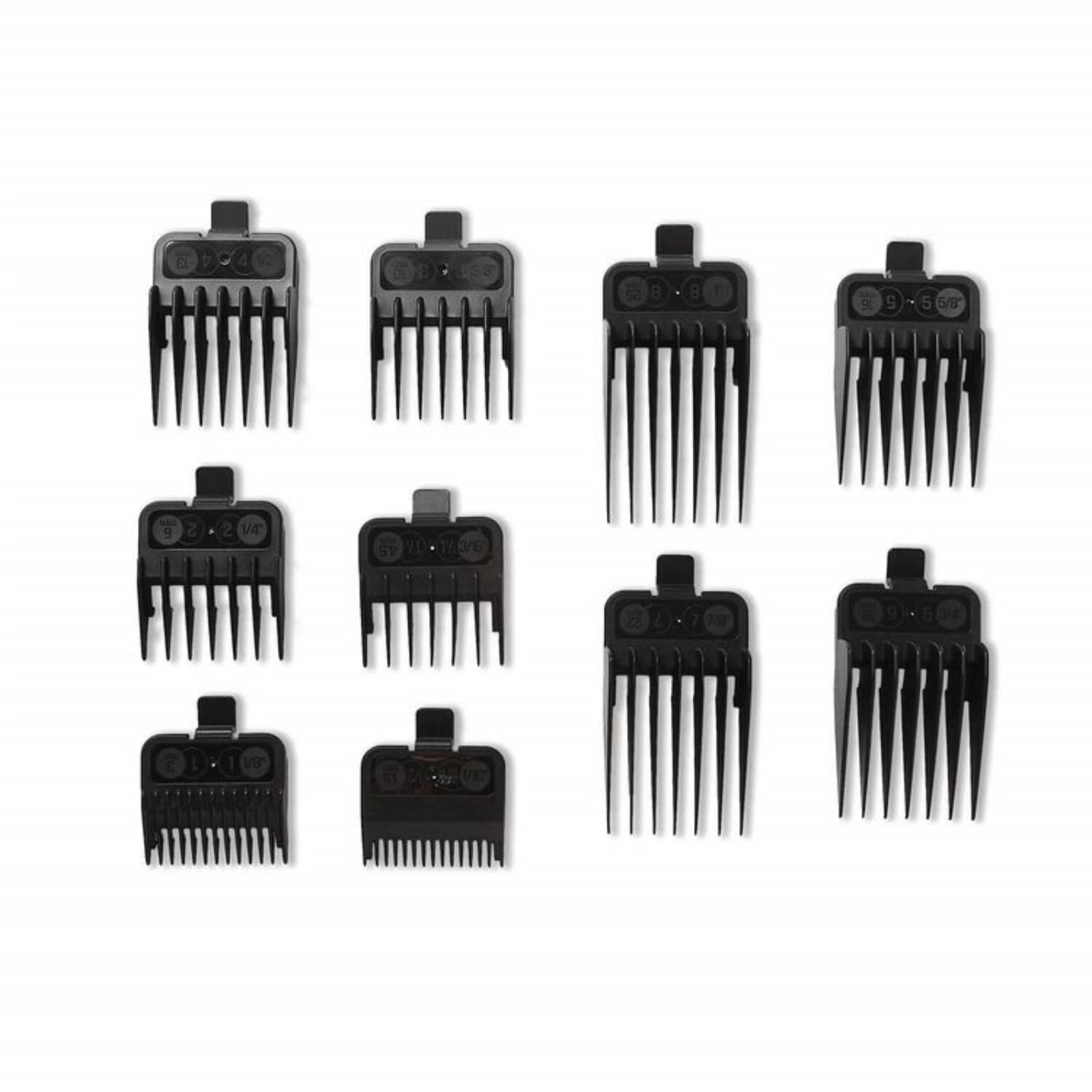 Ion Extreme Clipper Guide Comb Set - 10 Piece Universal Guard Kit (New)