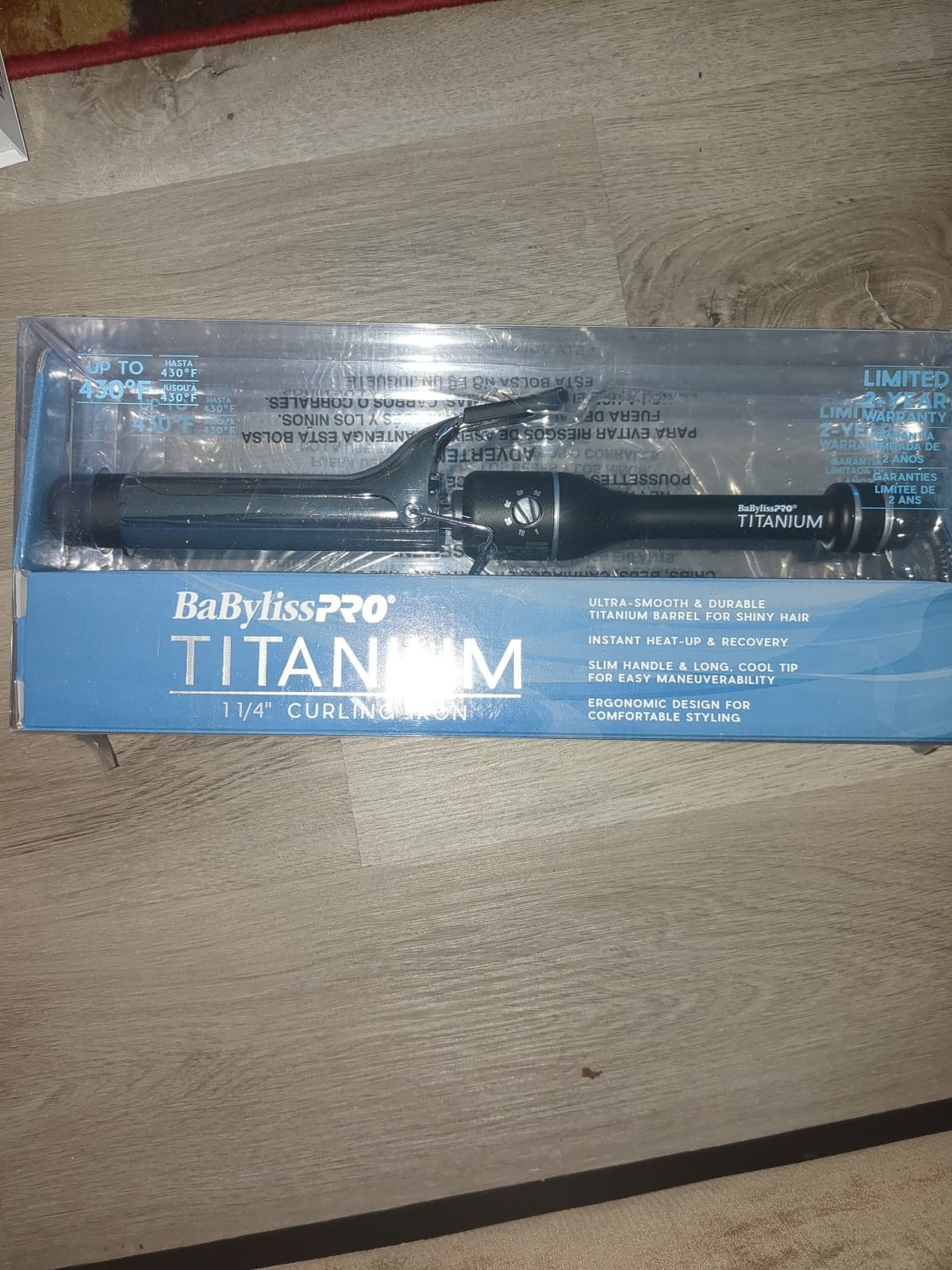 BaBylissPRO Nano Titanium 1-1/4" Curling Iron - Model BT125TS (Up to 450°F) - Thumbnail 3
