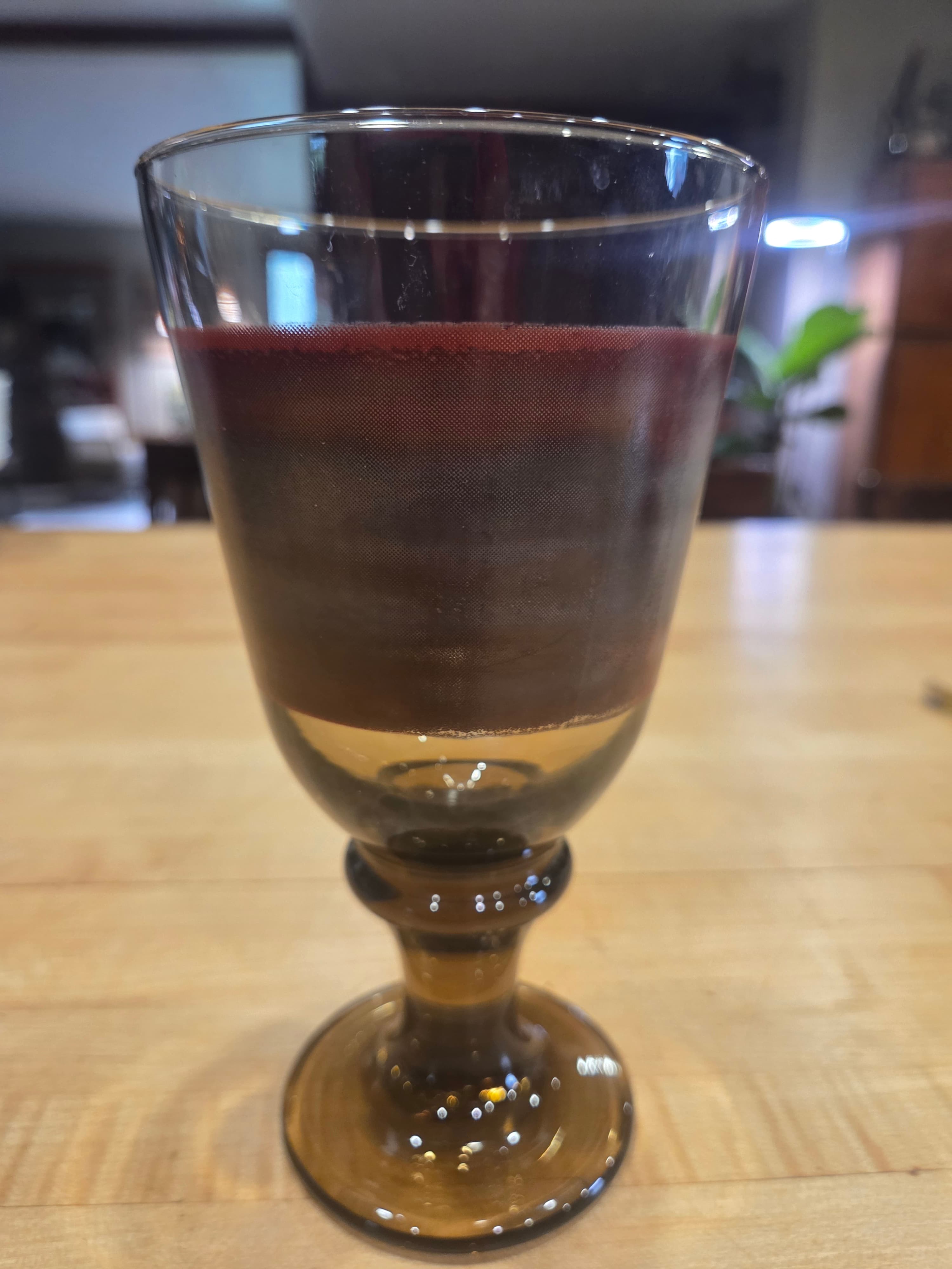 Vintage Libbey Sango Nova Brown Ombre Striped Water Wine Goblets Set of 2 - Thumbnail 2