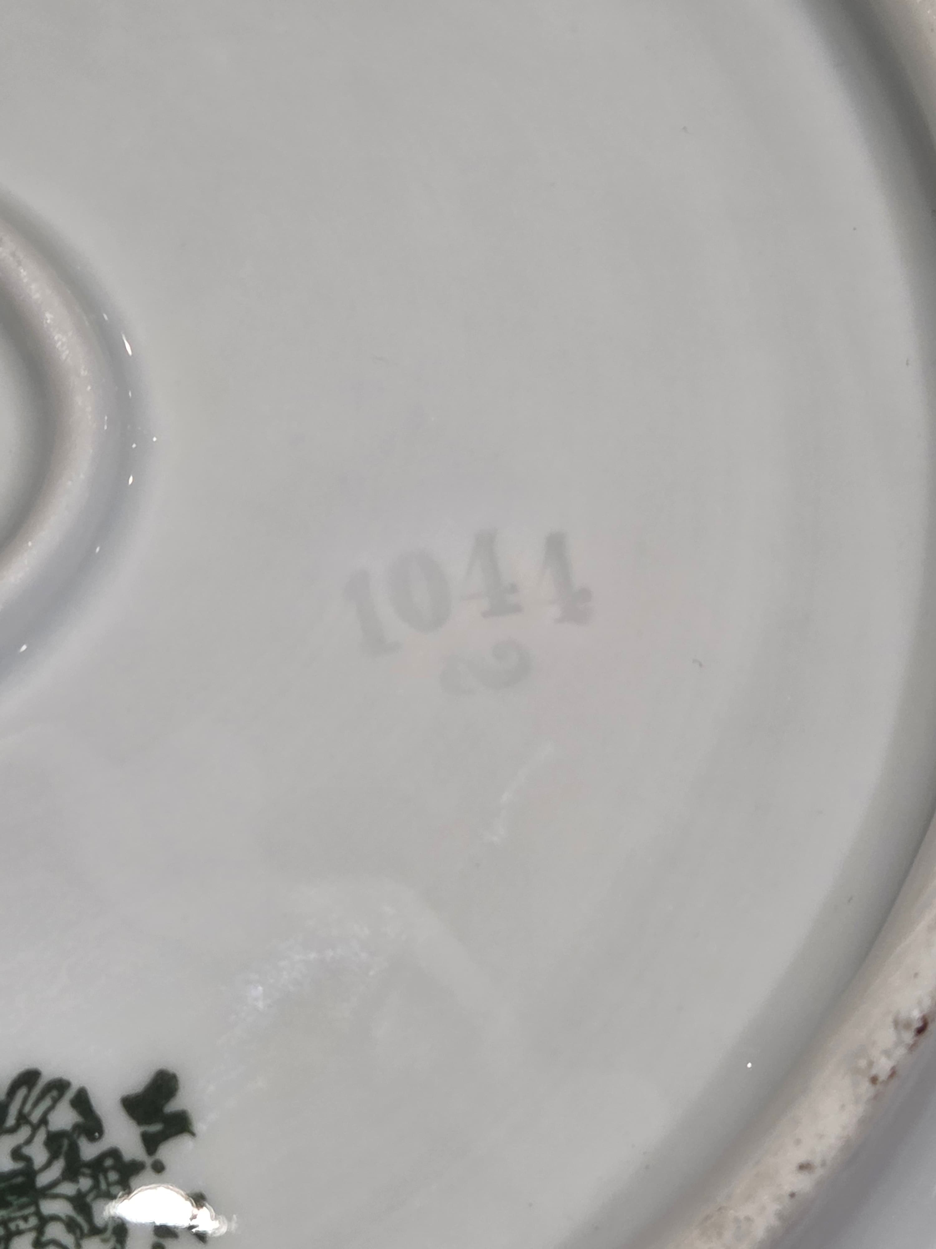 Antique MZ Austria Porcelain Berry Bowl Set Mold 1044 Moritz Zdekauer - Thumbnail 6