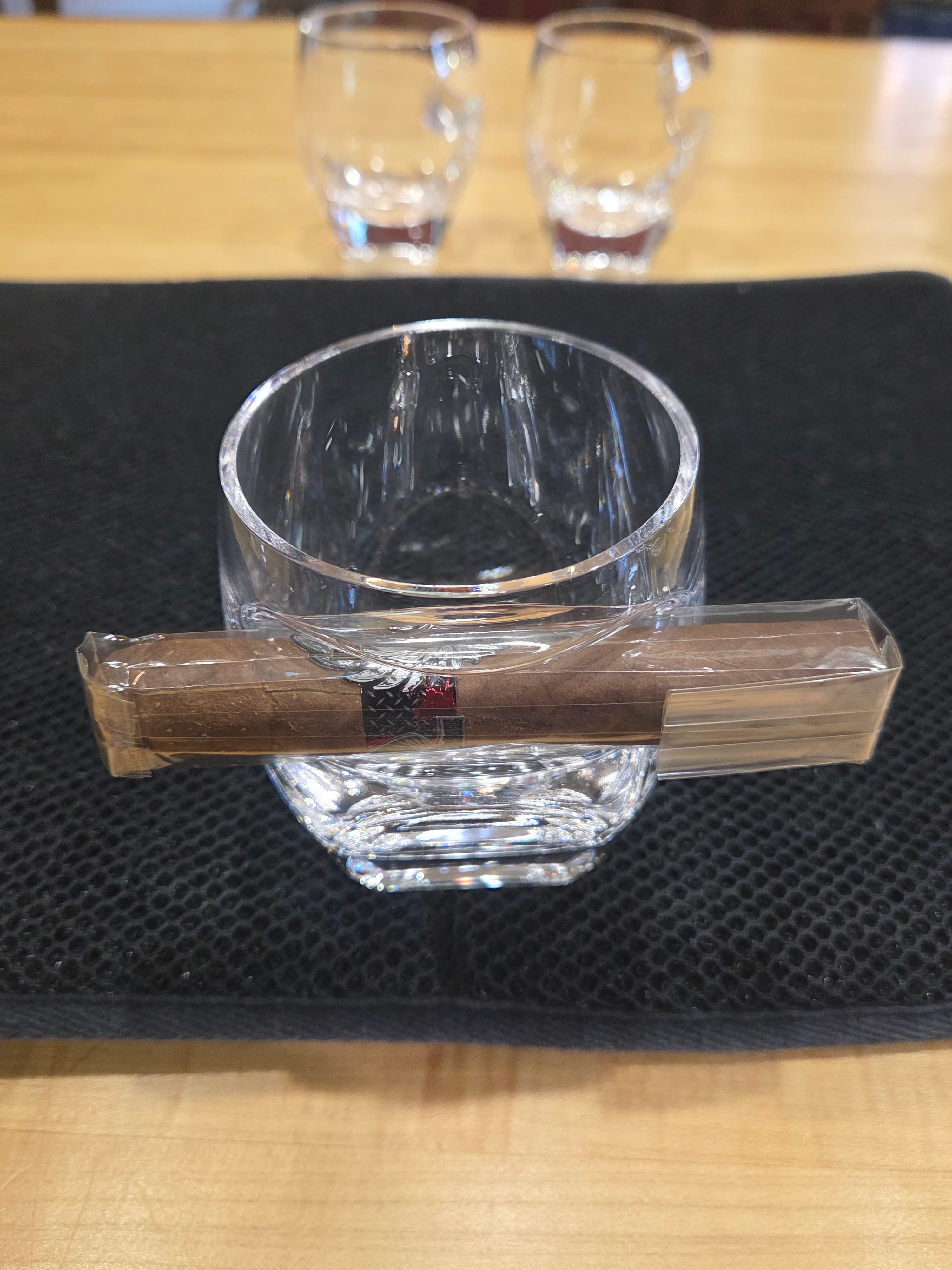 Set of 4 Godinger Arturo Cigar Double Old Fashioned Glasses - Thumbnail 4