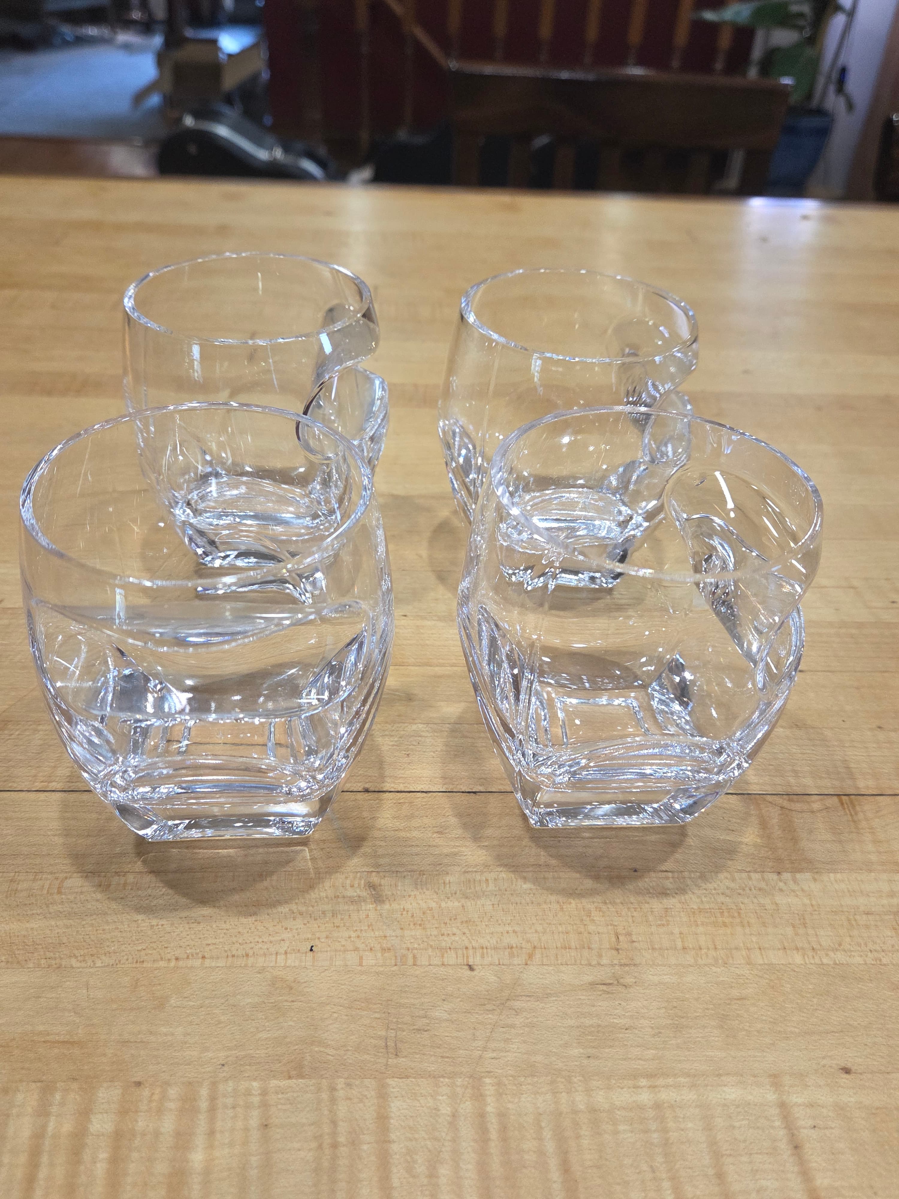 Set of 4 Godinger Arturo Cigar Double Old Fashioned Glasses