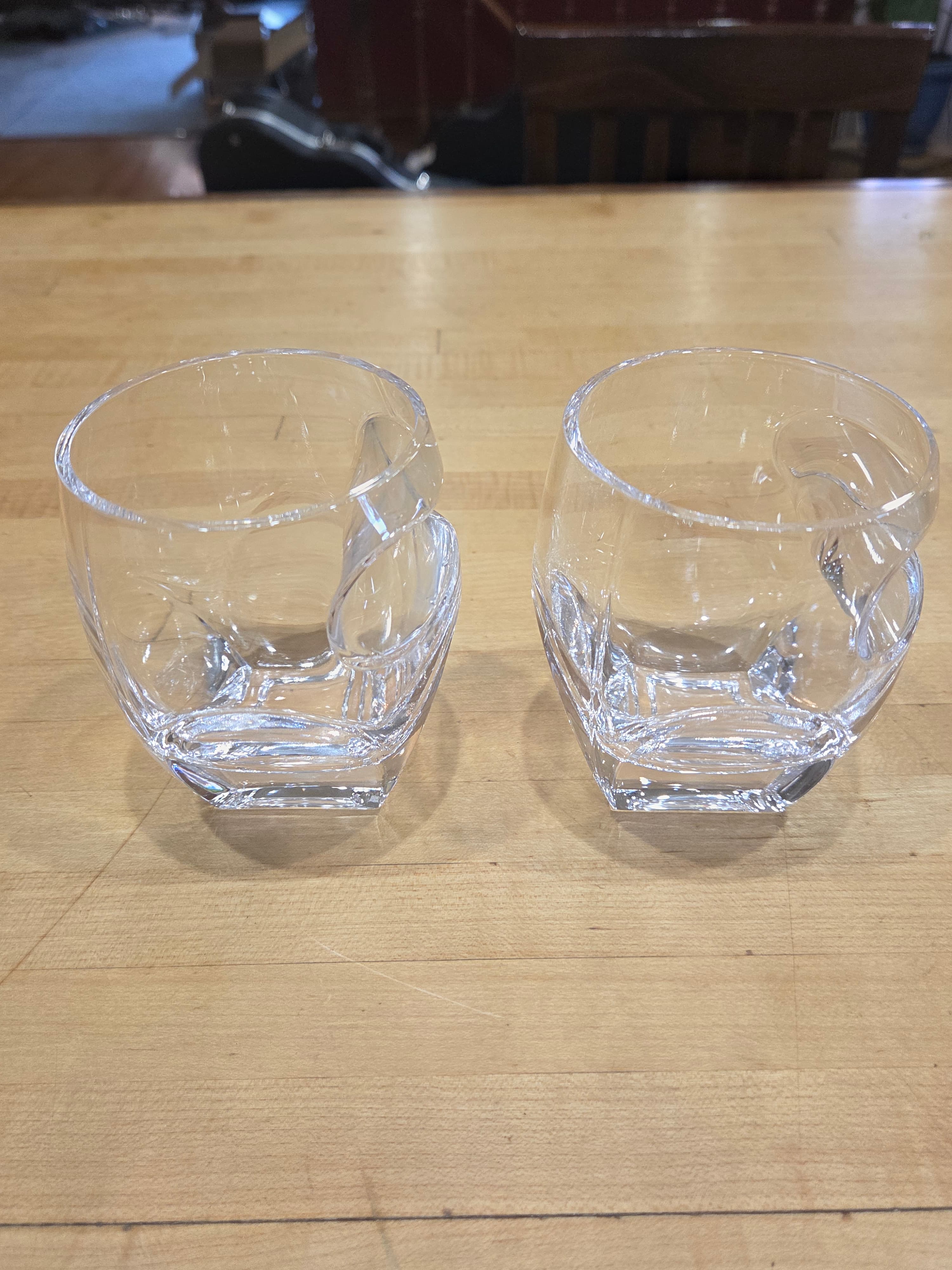Set of 2 Godinger Arturo Cigar Double Old Fashioned Glasses