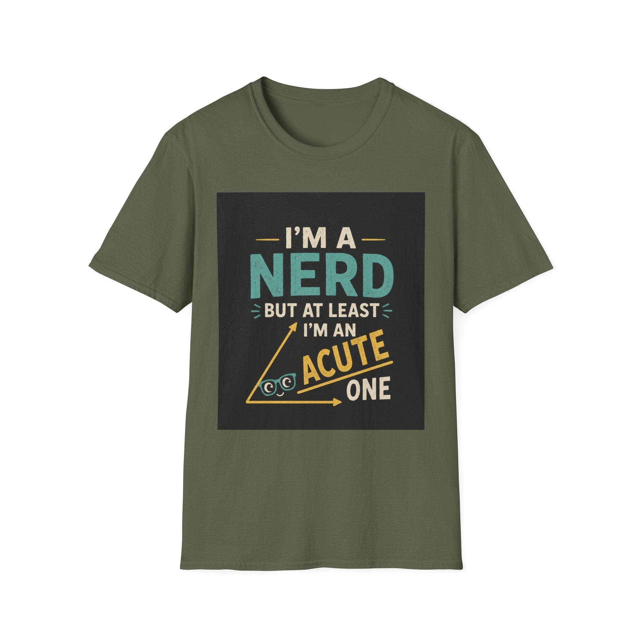 Acute Angle Geometry Nerd T-Shirt | Math Geometry Diagram Tee - Thumbnail 2