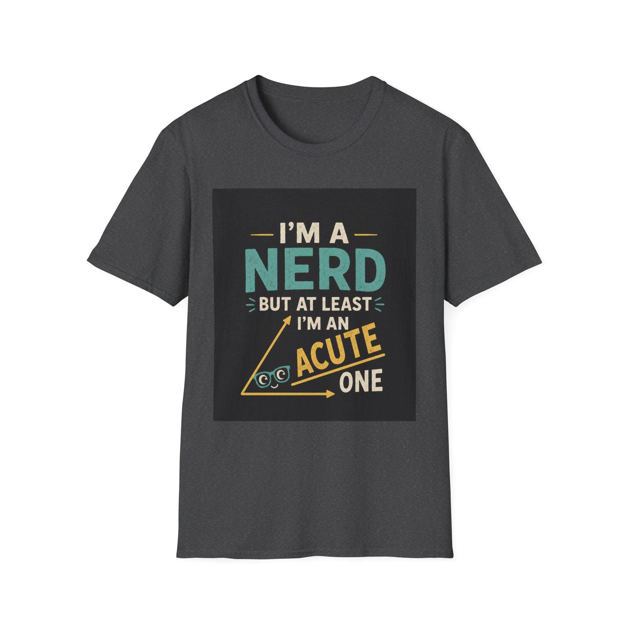Acute Angle Geometry Nerd T-Shirt | Math Geometry Diagram Tee - Thumbnail 3