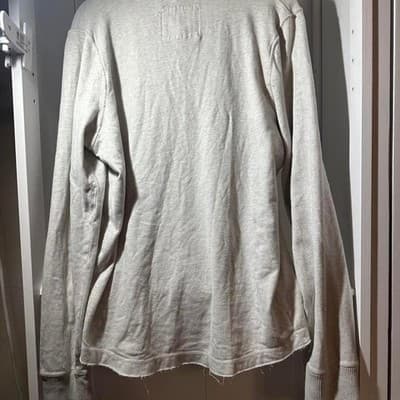 Abercrombie & Fitch Gray V-neck Sweater Size XXL - Thumbnail 2