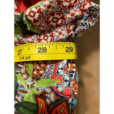 Avenue Plus Size 26 28 Tropical Floral Print V Neck Tunic Top Blouse - Thumbnail 5