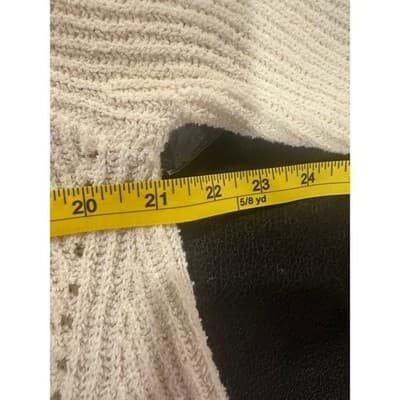 Rag Bone New York Cream Ribbed Knit Hoodie Sweater Size S Organic Cotton Nylon - Thumbnail 5