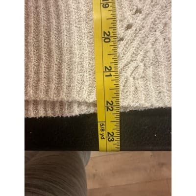 Rag Bone New York Cream Ribbed Knit Hoodie Sweater Size S Organic Cotton Nylon - Thumbnail 6
