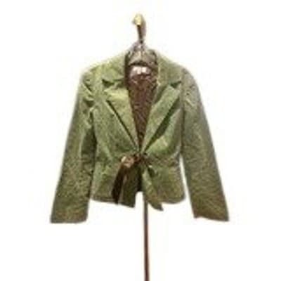 JADE MELODY TAM Green Corduroy Blazer Jacket Button Front Women's Size 8