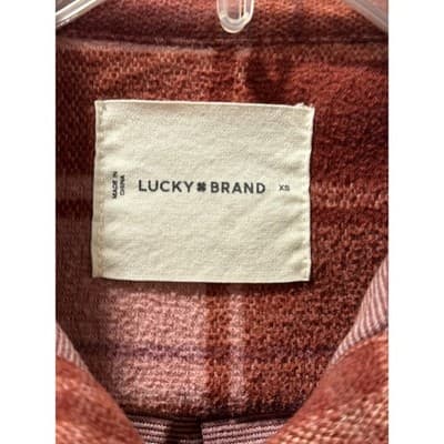 Lucky Brand Plaid Flannel Shirt Women's XS Long Sleeve Button Up Casual Cozy - Thumbnail 3