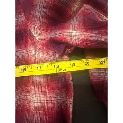 American Eagle Outfitters Women's Red Plaid Button Down Shirt Size 10 - Thumbnail 4