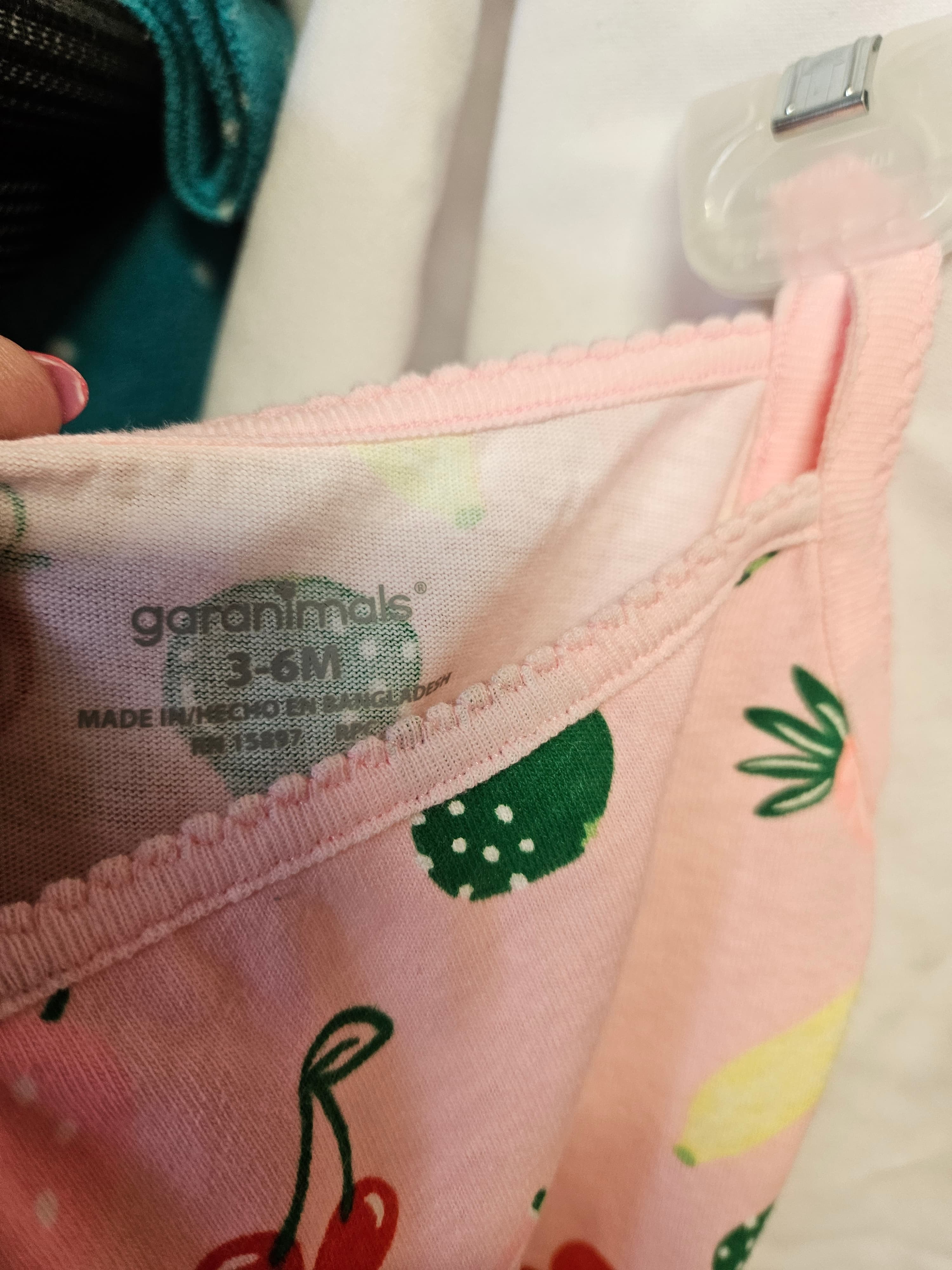 Garanimals Baby Girl Fruit Print 2 piece set 3-6M - Thumbnail 3