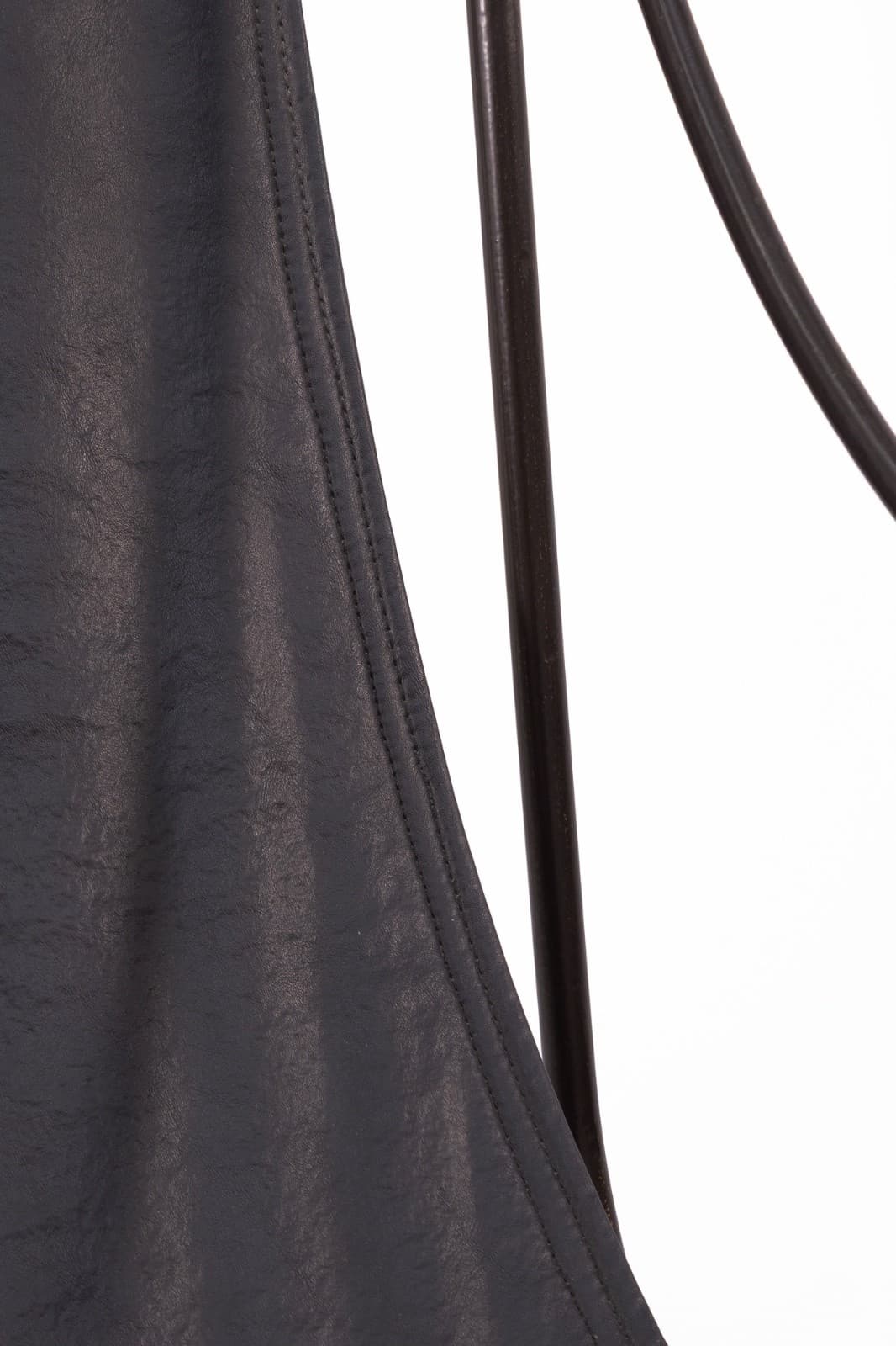 David Hicks Campache Style Wrought Iron And Leather Sling Back Chair - Thumbnail 7
