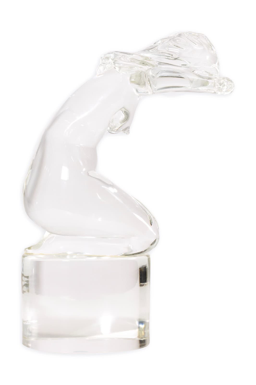 Loredano Rosin (1936-1992) Untiled (Female Figurative Nude) Signed Glass Modern