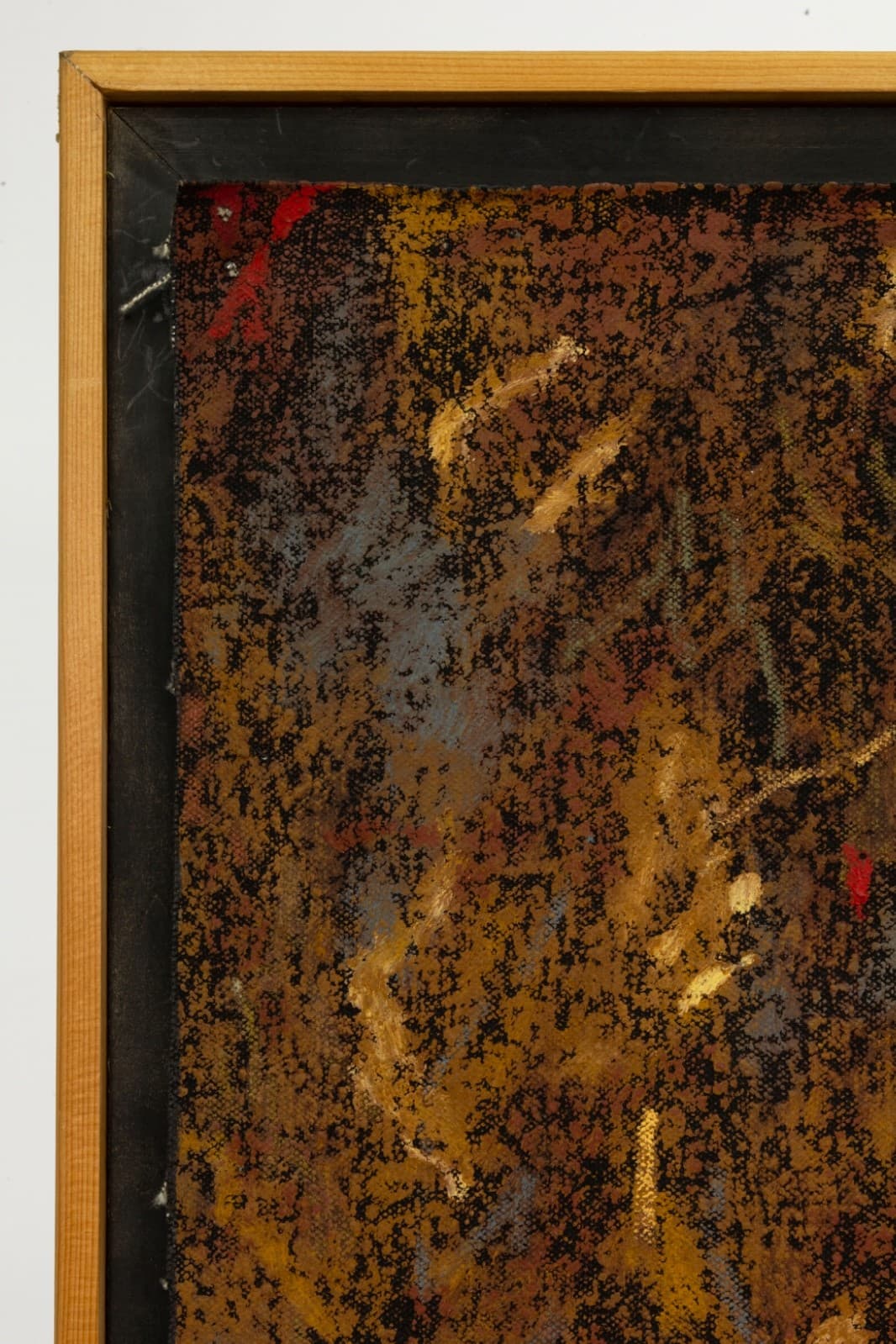 Nanette Carter Segments Of Time 1992 Oil Stick On Canvas Abstract Collage Framed - Thumbnail 7