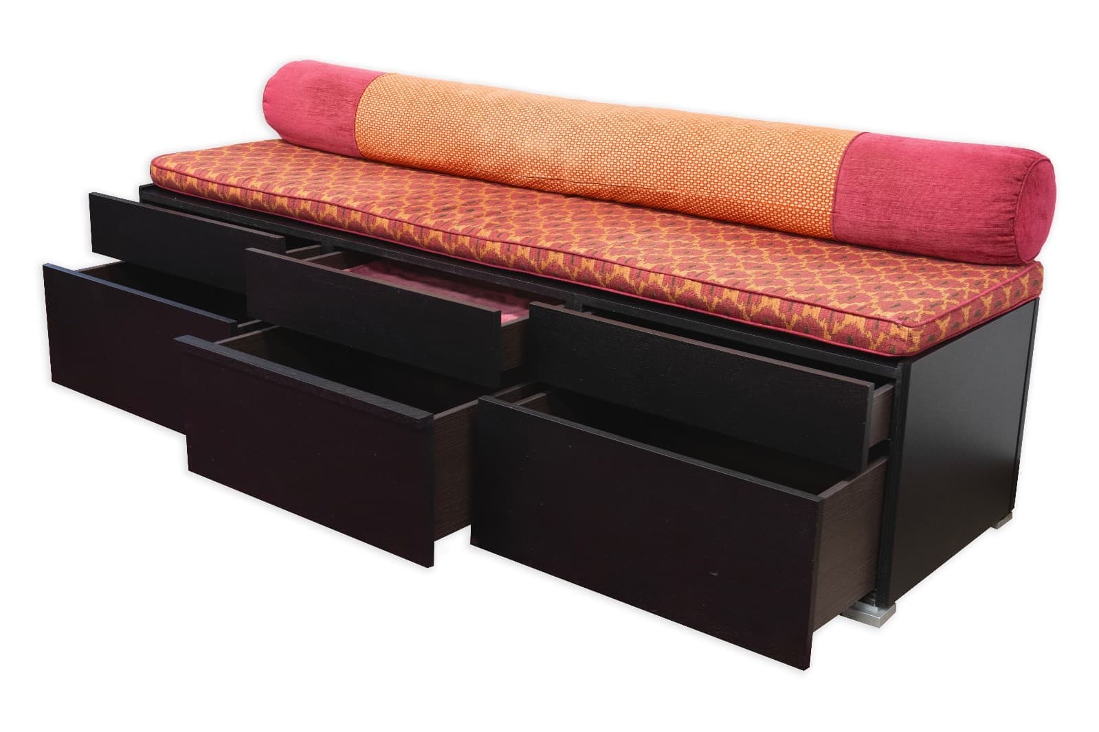 Flou 6 Drawer Lipari Dresser With Upholstered Cushioned Seat And Pillow - Thumbnail 2