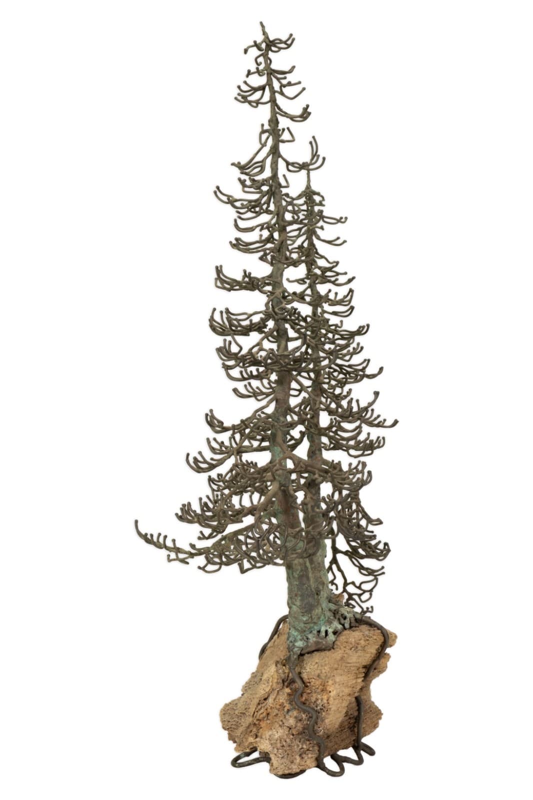Belva Ball Brutalist Tree Sculpture Bronze Geode Mid-Century Modern 20th Century - Thumbnail 3