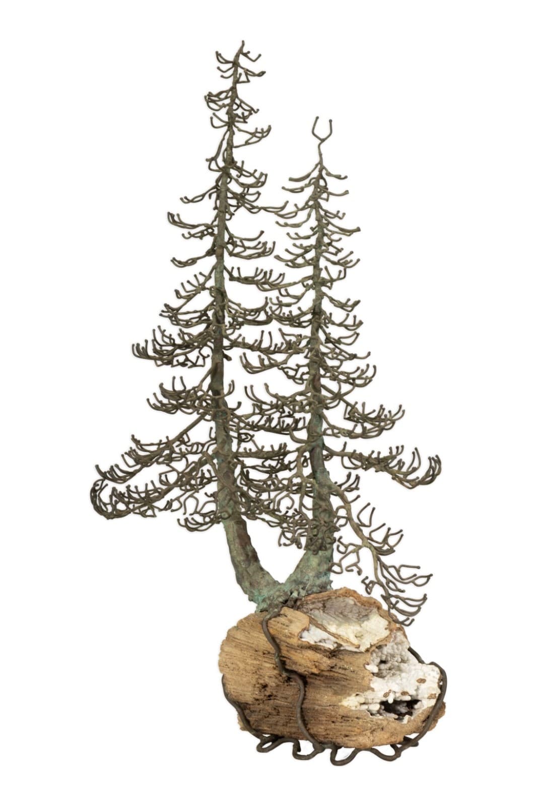 Belva Ball Brutalist Tree Sculpture Bronze Geode Mid-Century Modern 20th Century - Thumbnail 2
