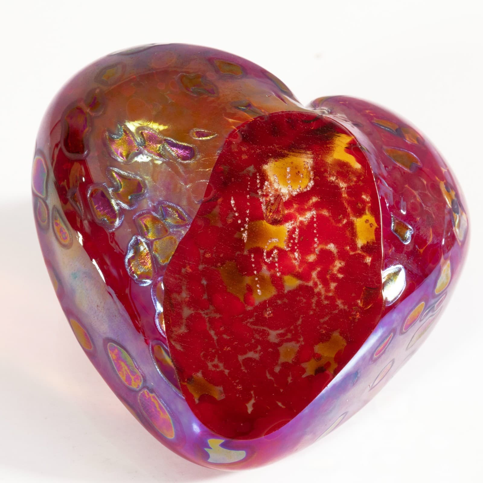 Murano Glass Set of 3 Paperweights Mid-20th Century Modernist Glass Sculpture - Thumbnail 3