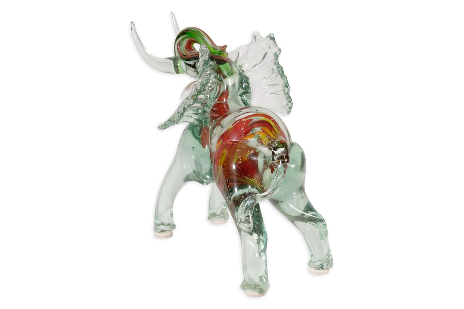 Murano Art Glass Elephant Figurine Hand-Blown Modernist Table Sculpture c. 1960s - Thumbnail 3