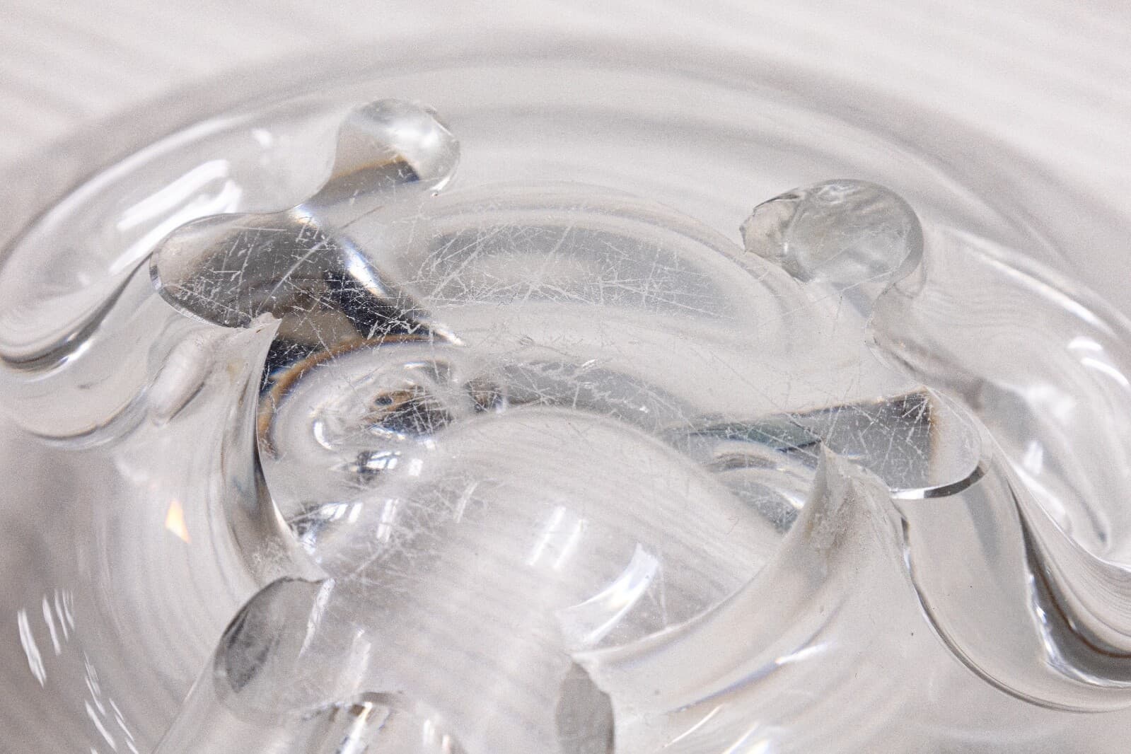 Donald Pollard for Steuben 8059 Trillium Floret Crystal Bowl Contemporary Modern - Thumbnail 5