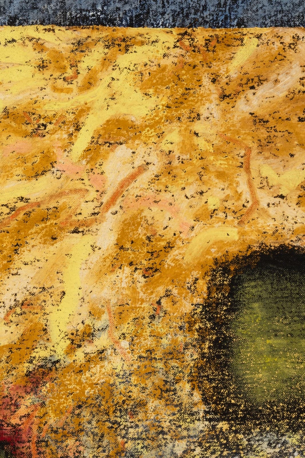 Nanette Carter Segments Of Time 1992 Oil Stick On Canvas Abstract Collage Framed - Thumbnail 5