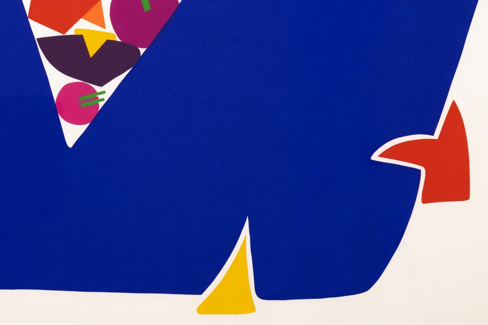 Daniel Gelakoska Blue Vase Contemporary Serigraph with Embossed Artist Seal - Thumbnail 4