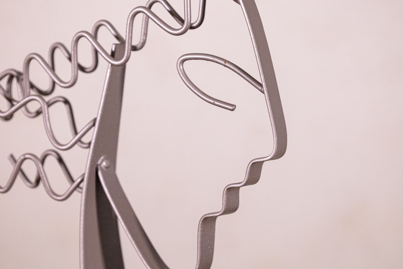 Artisan House Curtis Jere Female Silhouette Metal Contemporary Modern Sculpture - Thumbnail 5