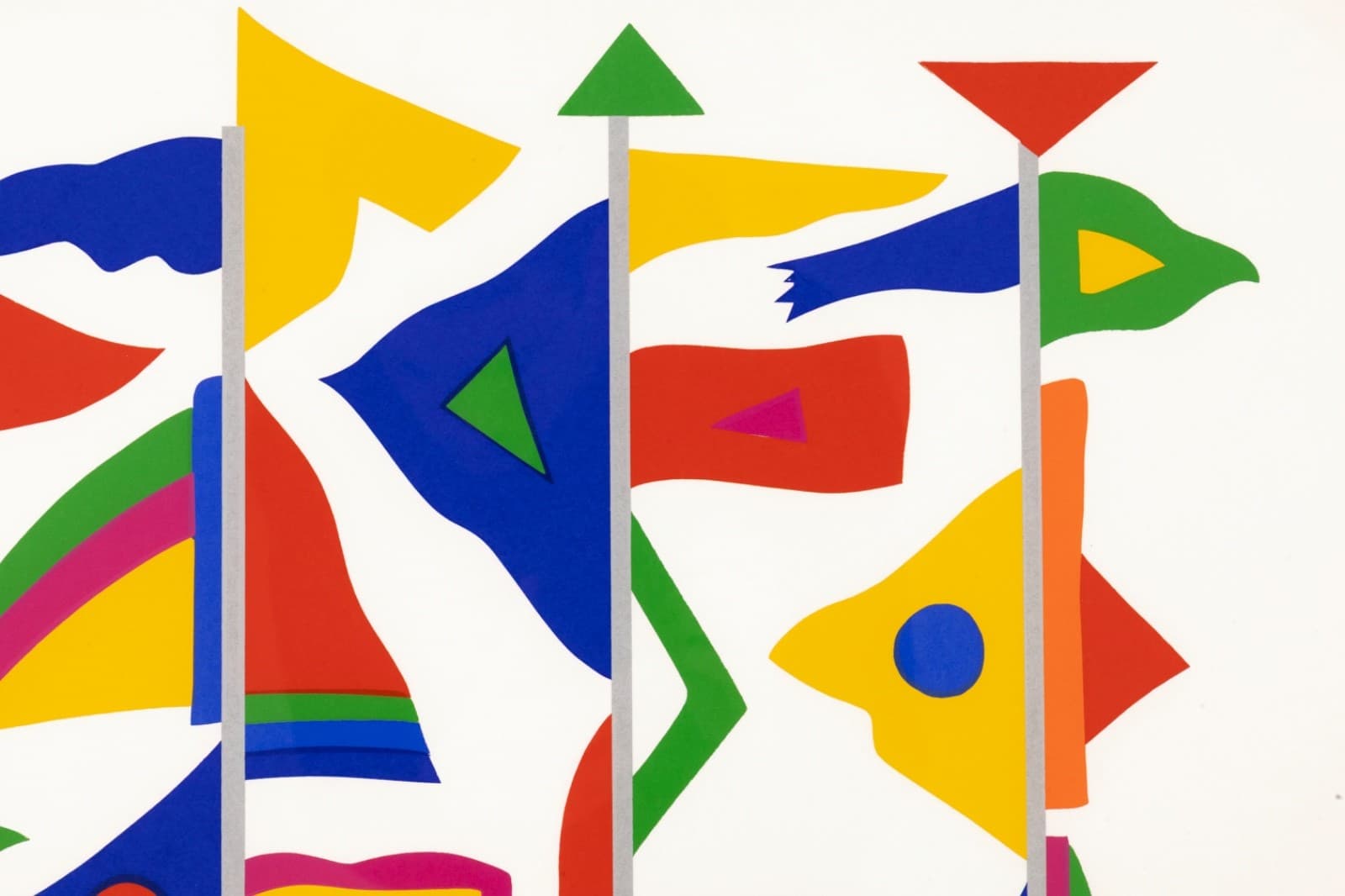 Daniel Gelakoska Color Breeze Contemporary Serigraph with Embossed Artist Seal - Thumbnail 4