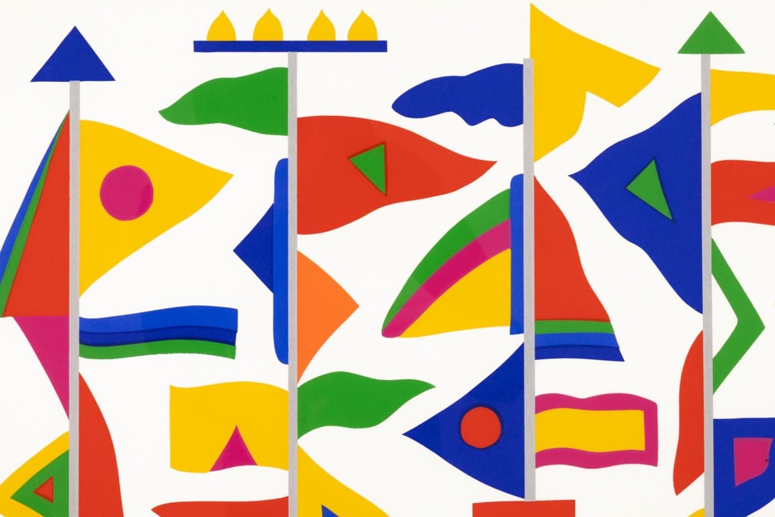 Daniel Gelakoska Color Breeze Contemporary Serigraph with Embossed Artist Seal - Thumbnail 3
