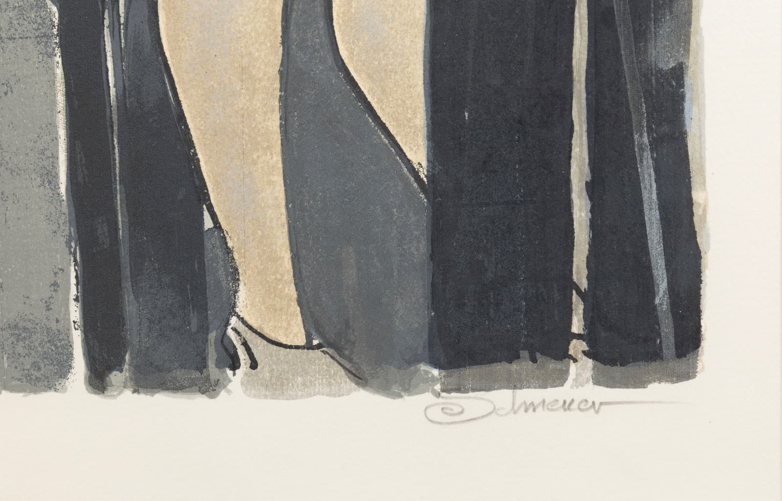 David Schneuer Simplizissimus II Signed Modern Figurative Lithograph 230/300 - Thumbnail 5