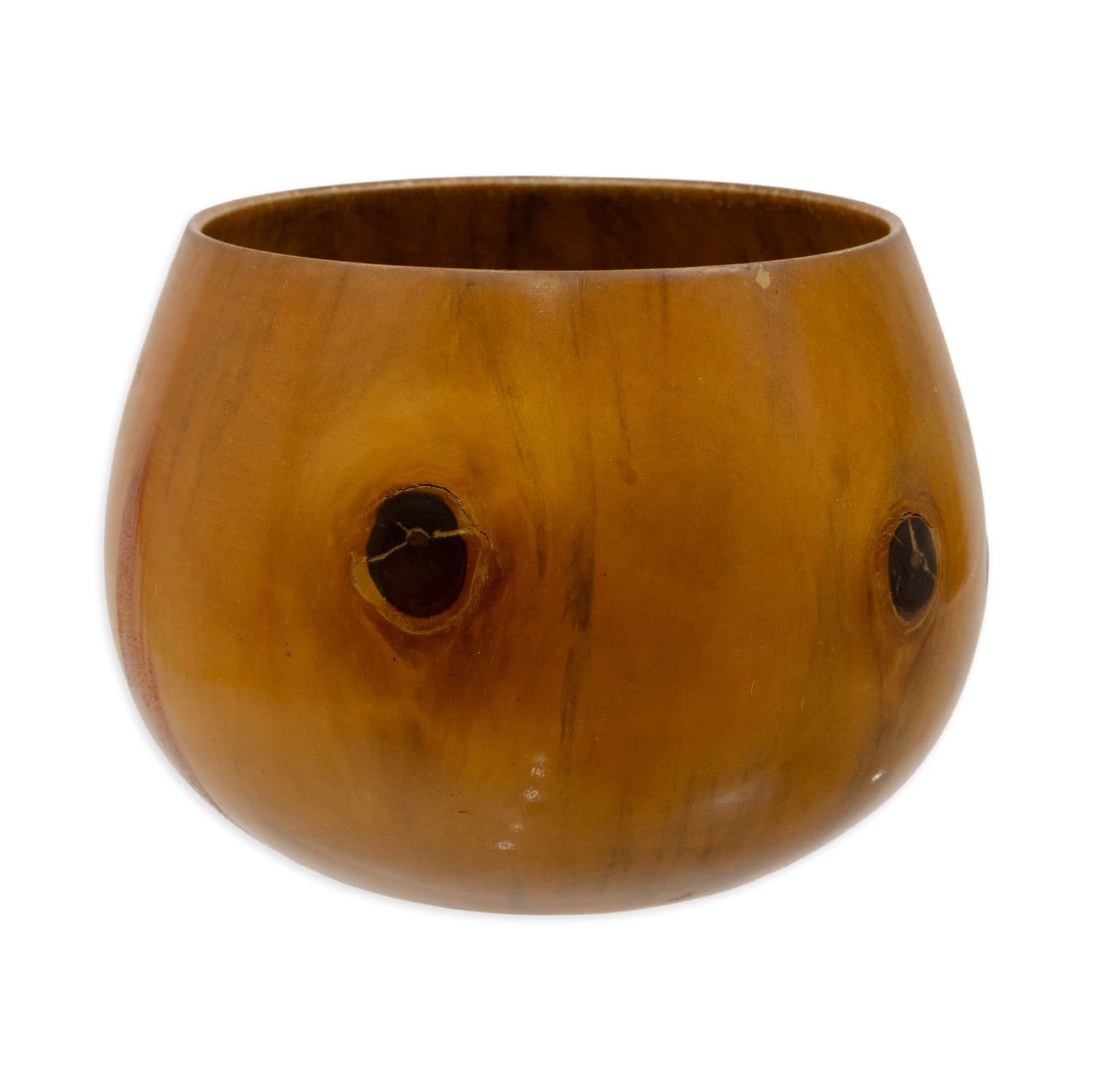 Todd Campbell Untitled Hand Turned Wood Bowl c. 1990s Signed Maui Hawaii - Thumbnail 2